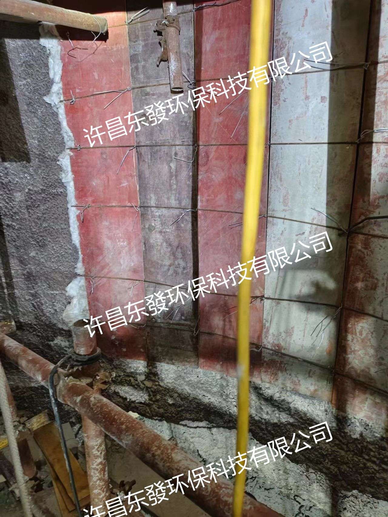 澆注料施工
